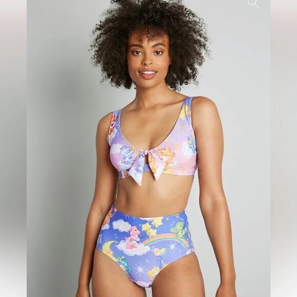 ModCloth x Care Bears The Sara High-Waisted Bikini Bottom Size - Picture 1 of 14